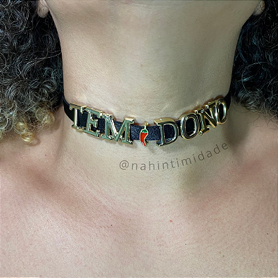 Choker Personalizável - Letras Vendidas Separadamente