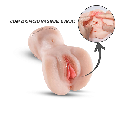 Masturbador Vagina e Ânus em Cyberskin - Super Real