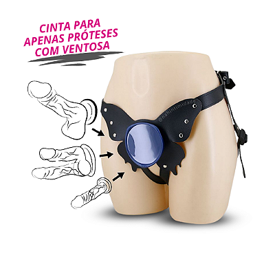 Cinta Peniana Exclusiva para Próteses com Ventosa - Strap On Caludio II