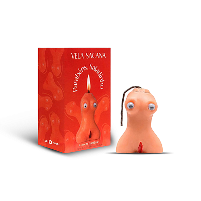 Vela Sacana Parabéns Safadinho Formato Mulher Nua