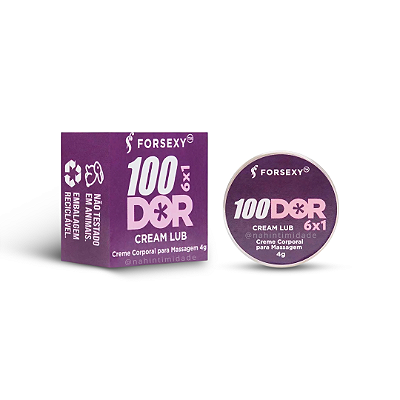 100dor 6x1 Cream Lub Anal Multifunções - 4g