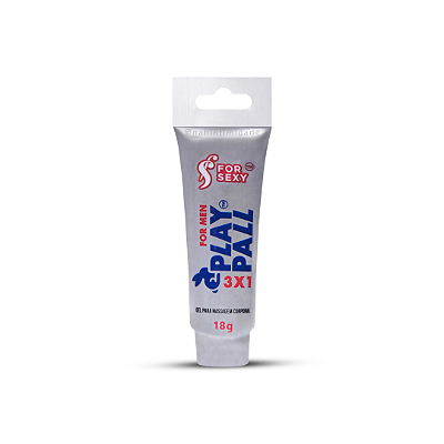 Play Pall - Gel 3 em 1 Masculino Prolonga a Ereção - 18G