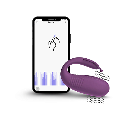 Klay - Vibrador de Ponto G Com Movimento de Vai e Vem Controle por App - Recarregável