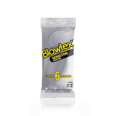 Preservativo Sensitive Extra Fino Blowtex - 6 Unidades