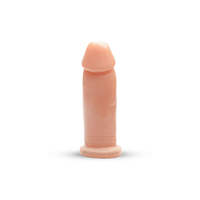 Pênis Realístico de Borracha - 13x3,5cm - Bege