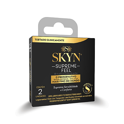 Preservativo Sem Látex - Skyn Supreme Feel - 2 Unidades
