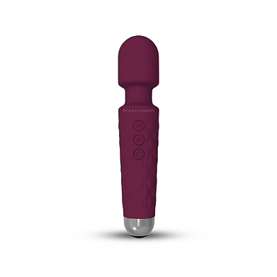 Massageador Varinha Mágica com 20 Vibrações - Recarregável