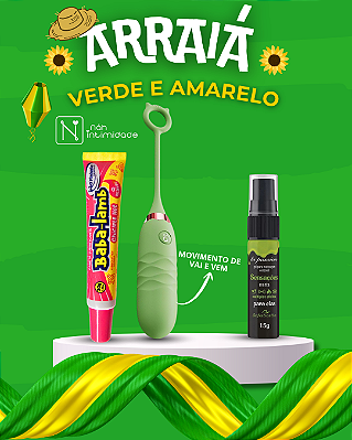 ARRAIÁ VERDE E AMARELO - KIT NOVAS SENSAÇÕES
