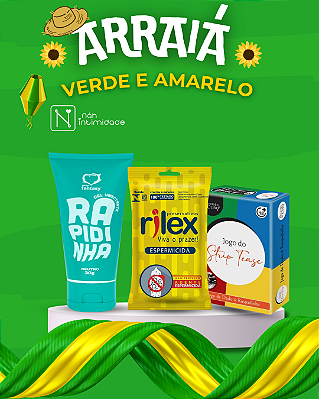 ARRAIÁ VERDE E AMARELO - KIT RAPIDINHA