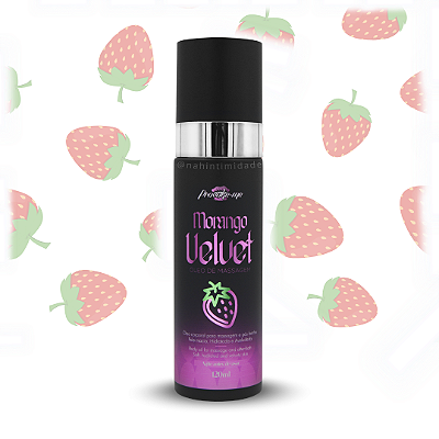 Morango Velvet - Óleo de Massagem e Banho - 120ml - Lançamento