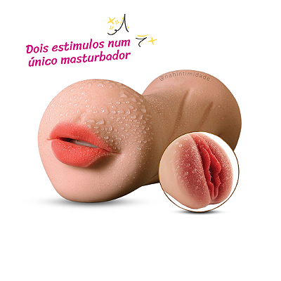 Masturbador Super Realístico com Boca e Vagina - Passion Lady
