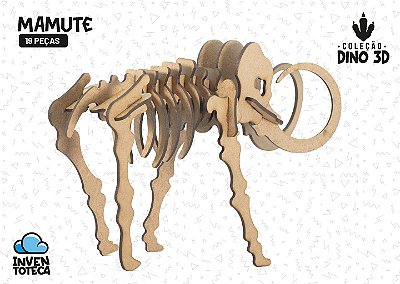 Alossauro - Dinossauro 3D em MDF - Inventoteca - Sua diversão