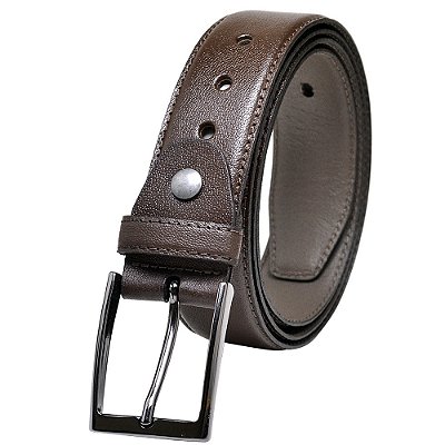 Cinto Couro Legitimo Social Masculino Café