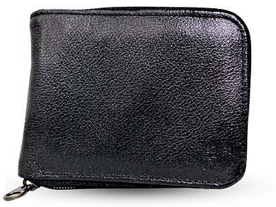 Carteira Masculina Em Couro 008 Preta
