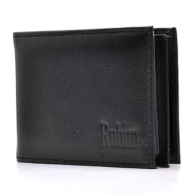 Carteira Masculina Em Couro 009 Preta