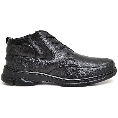 Bota Coturno Masculino Anatômico Em Gel Preto
