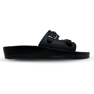 Sandália Chinelo Feminino Macio Ortopédico Leve Confortável Preto