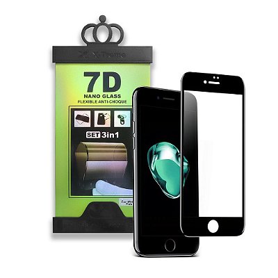 Película 7D de Nano Vidro Flexível 3 em 1 X-Treme - iPhone 7 / 8 Plus