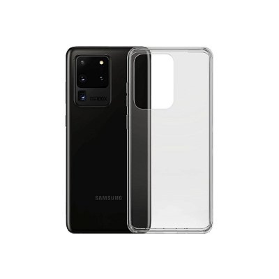 Capinha Samsung Galaxy S20 Ultra em Silicone Transparente Clear Case