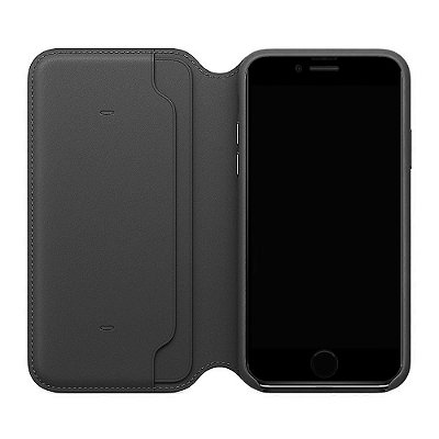 Capinha iPhone 7 e 8 Chumbo Leather Folio