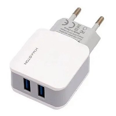 Fonte Tomada Carregador Duplo USB 3.1A Fast Charge