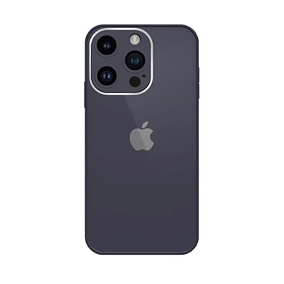 Capinha Silicone Vidro Glass para iPhone 14 Pro Max