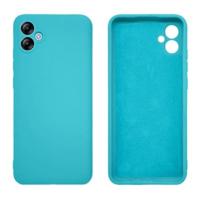 Capinha Galaxy A04E CORE Silicone Aveludado Proteção de Câmera Lisa