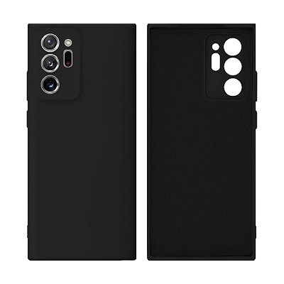 Capinha Galaxy Note 20 Ultra Silicone Aveludado Proteção de Câmera Lisa
