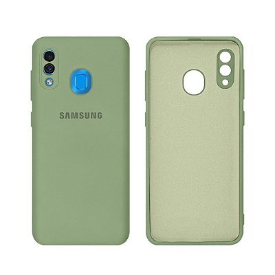 Capinha Galaxy A20/A30 Silicone com Proteção de Câmera