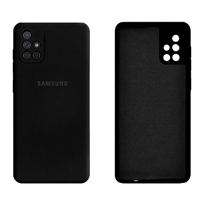 Capinha Galaxy A71 Silicone Aveludado Proteção de Câmera