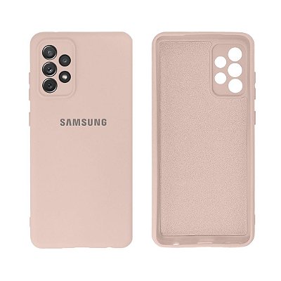 Capinha Galaxy A72 Silicone Aveludado Proteção de Câmera