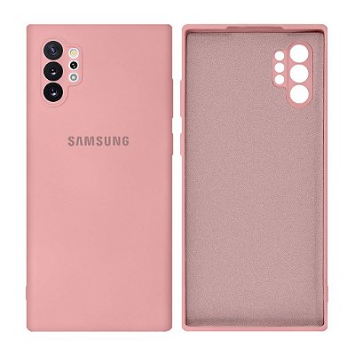 Capinha Galaxy Note 10 Plus Silicone Aveludado Proteção de Câmera
