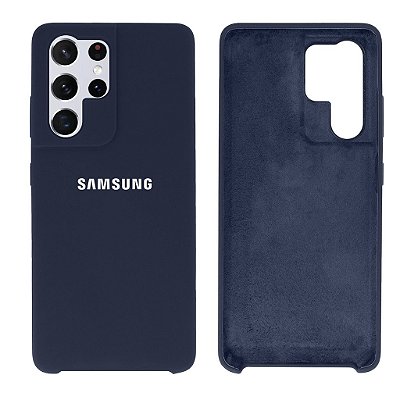 Capinha Galaxy S21 Ultra Silicone Aveludado Proteção de Câmera em Relevo