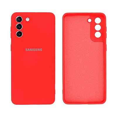 Capinha Galaxy S21 Plus Silicone Aveludado Proteção de Câmera