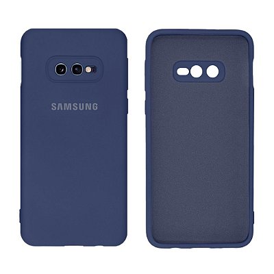 Capinha Galaxy S10E em Silicone Aveludado com Proteção de Câmera