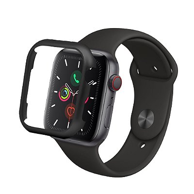 Capa para Apple Watch Case Bumper Protetor Alumínio Preto