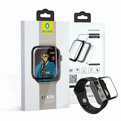 Película Blueo Apple Watch Full Premium Vidro Temperado Resistente a Impacto