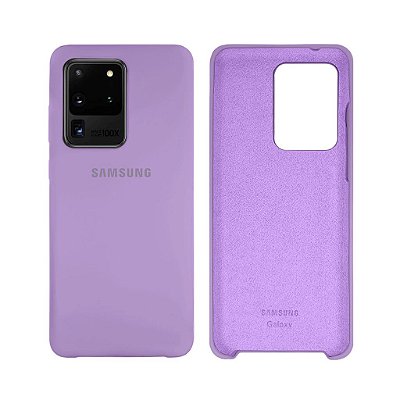 Capinha Galaxy S20 Ultra em Silicone Aveludado Diversas Cores