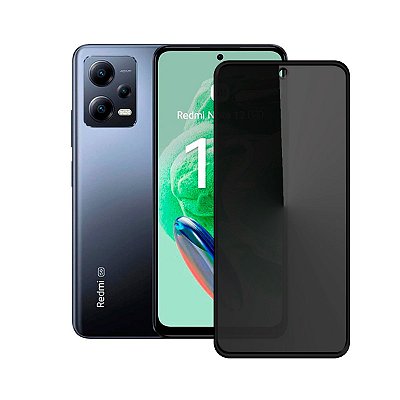Película 3D Privacidade Redmi Note 12 5G Vidro Temperado 9h