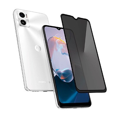 Película 3D Privacidade Compatível com Moto E22I Vidro 9H