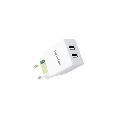 Carregador Rápido 2x USB Fonte para Tomada USB 3.1A