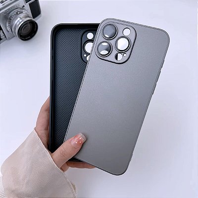 Capinha iPhone 15 Pro Vidro Fosco Premium Luxo Diversas Cores