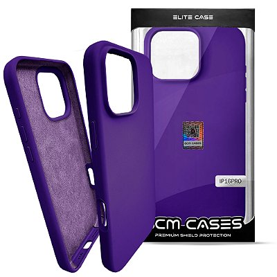 Capinha iPhone 16 Pro em Silicone Aveludado Diversas Cores