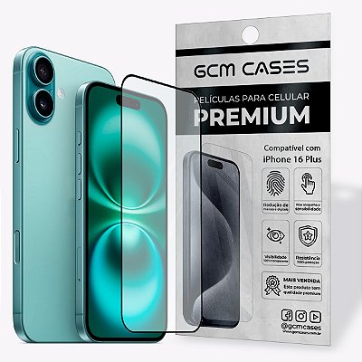 Película 3D para iPhone 16 Plus Vidro Temperado