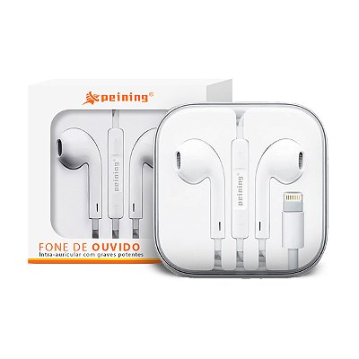 Fone de Ouvido com fio Light Intra-auricular Graves potente