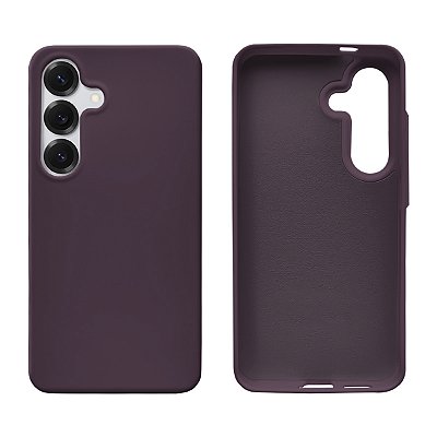 Capinha Cover Lisa para Galaxy S25 Silicone Aveluado