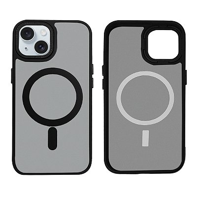 Capinha para iPhone 15 Fosca Magnética Proteção Câmera