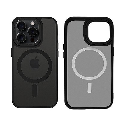 Capinha para iPhone 15 Pro Fosca Magnética Proteção Câmera