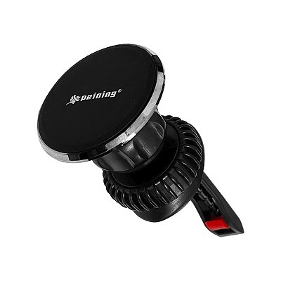 Suporte Magnético para Carro Com Pinça Ajustável e Adesivo