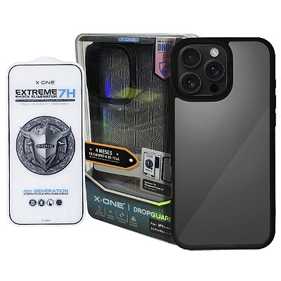 Kit X-One Case 2.0 + Pelicula 7H para iPhone 16 Pro Max